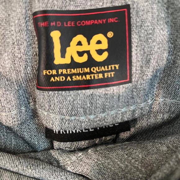 Lee Slacks Light Grey Heather‎ Trousers Wrinkle Free Slacks - Picture 3 of 5